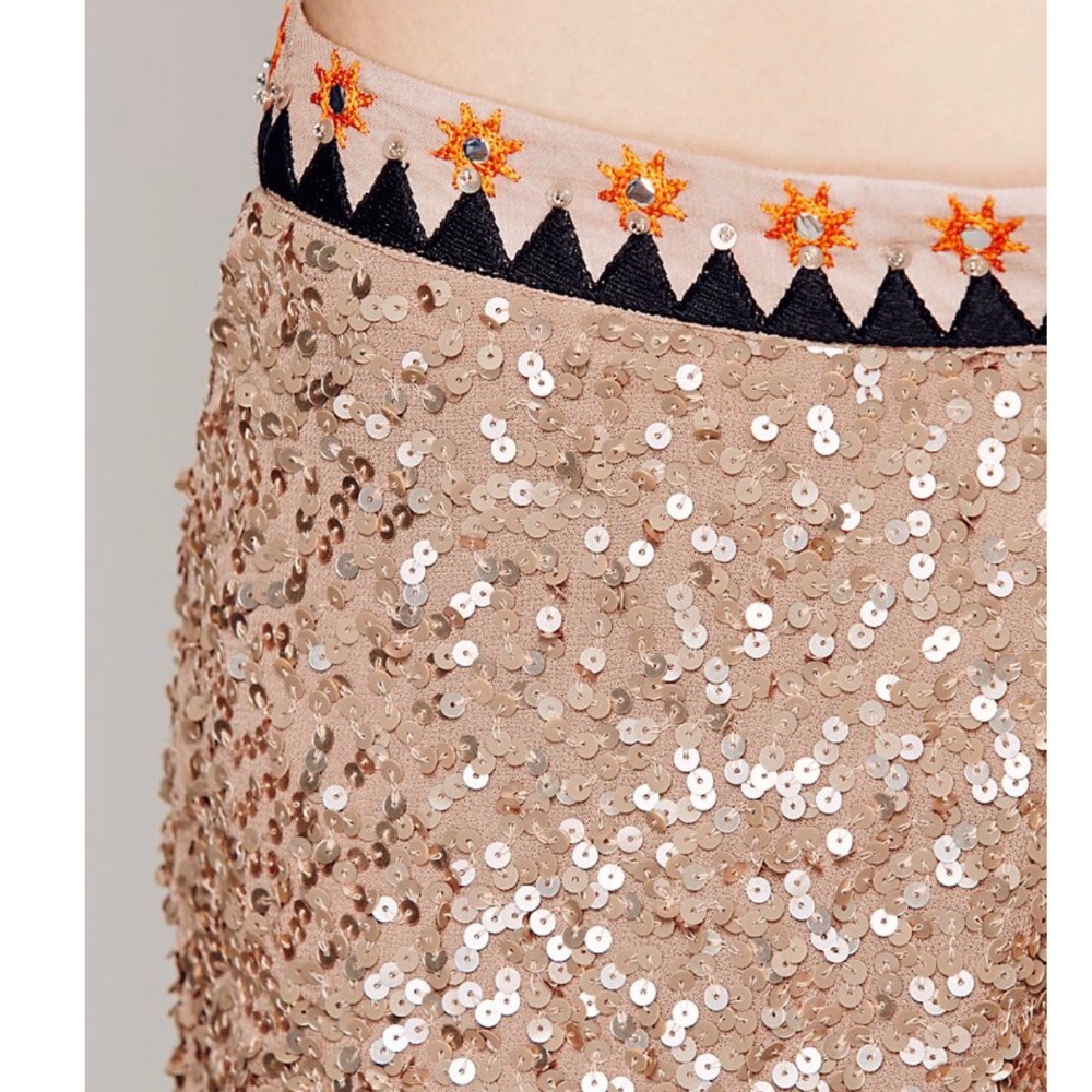 FREE PEOPLE Woven Shorts Intricate Patterned Boho - Picture 4 of 9